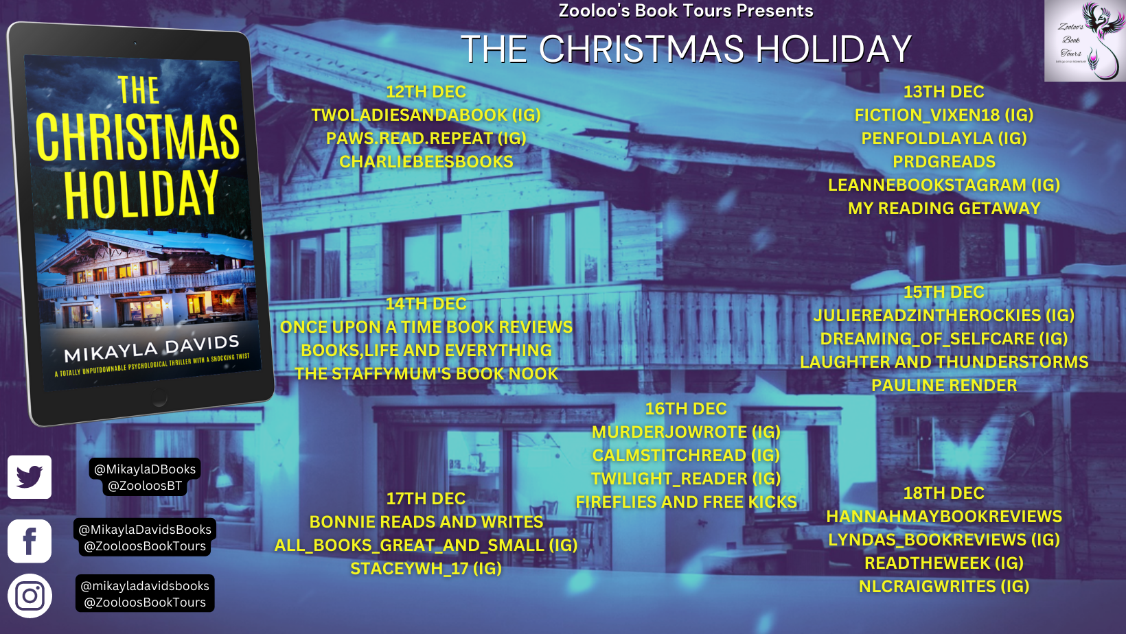 Blog Tour and Book Review: The Christmas Holiday #thrillers – Bonnie ...